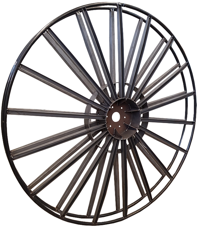 Industrial laser cutting machine working on metal